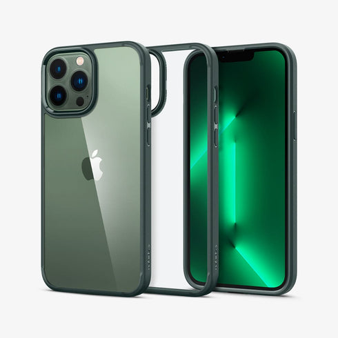 ACS03204 - iPhone 13 Pro Max Case Ultra Hybrid in crystal clear showing the back